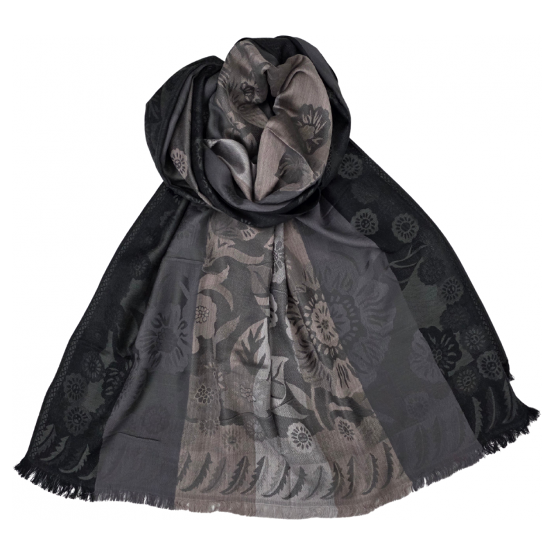 Katrins Fashion Kašmírový sivá dámsky šál 66840422