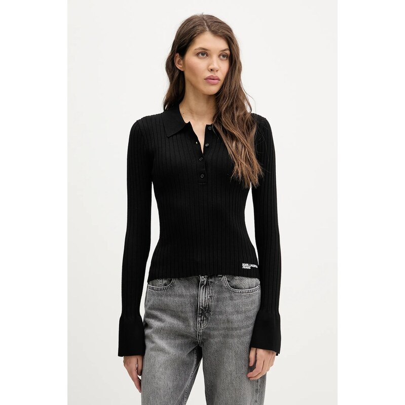 Tričko s dlhým rukávom Karl Lagerfeld Jeans 66845194