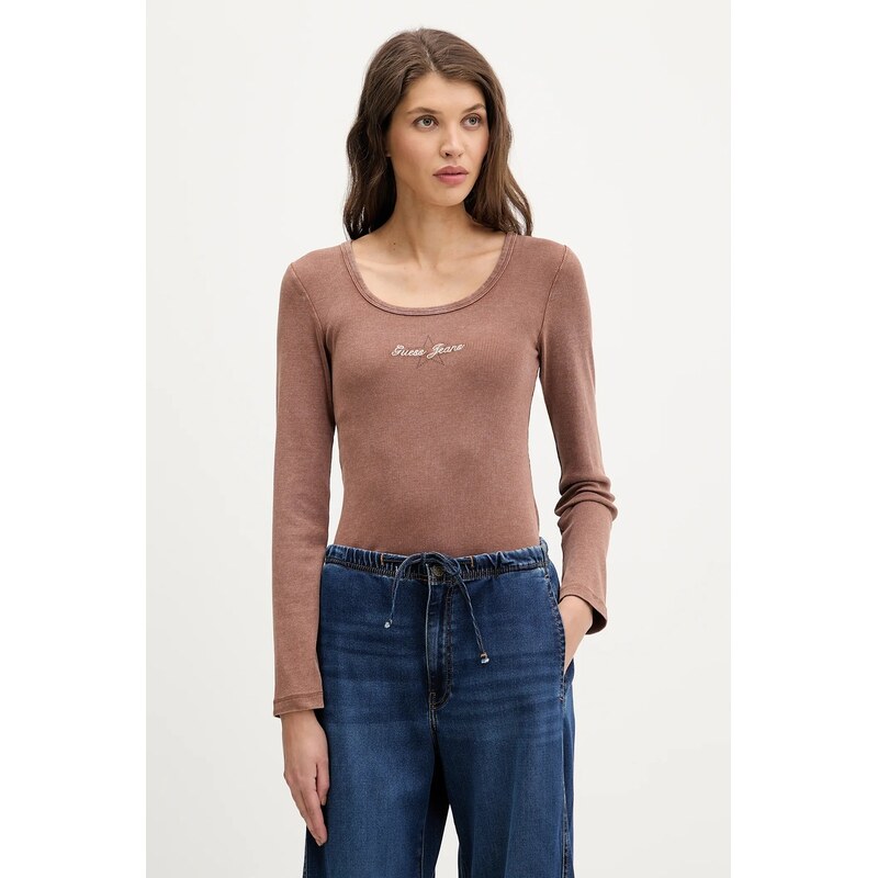 Tričko s dlhým rukávom Guess Jeans 66879022