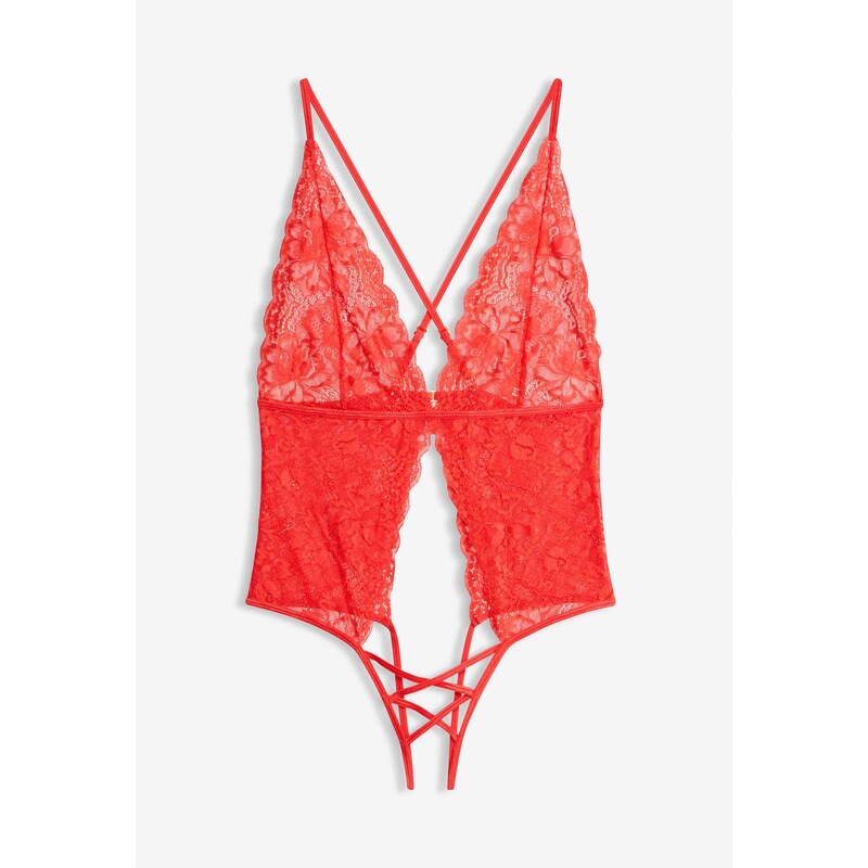 bonprix Body ouvert, farba červená 47972992