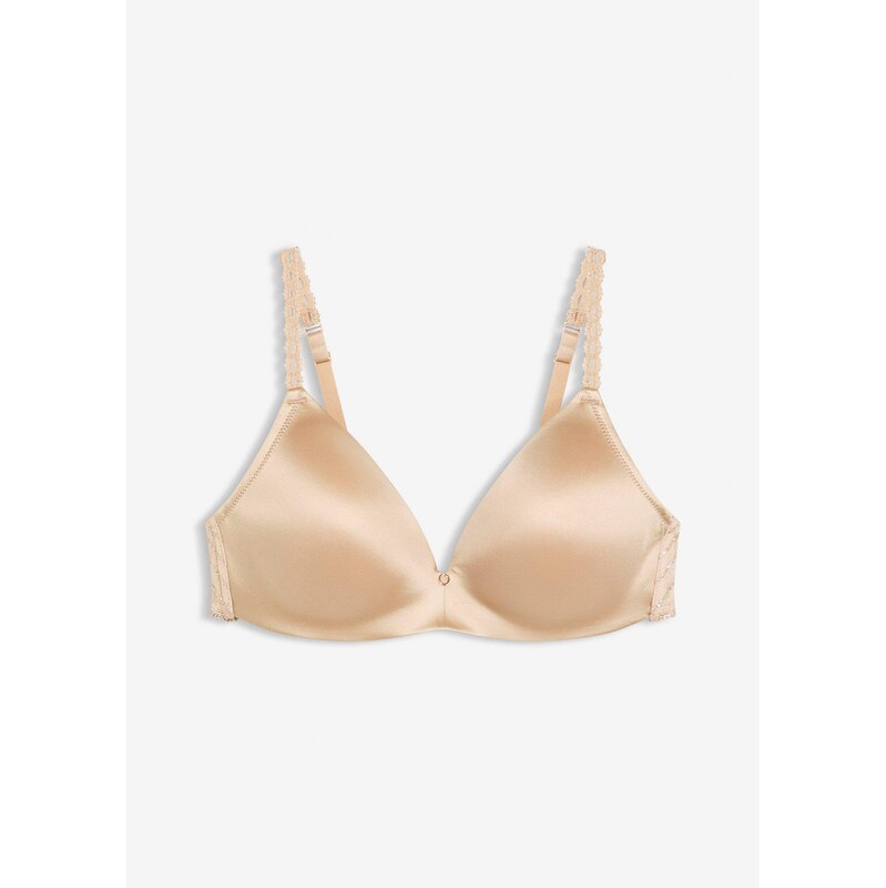 bonprix Vystužená podprsenka bez kostíc s jemnou výšivkou, farba 66841328