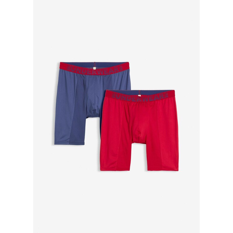 bonprix Dlhé boxerky (2 ks), úzke, farba modrá 66841362