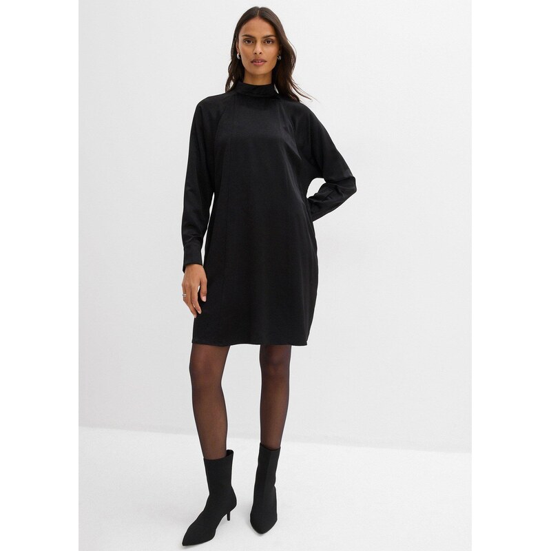 bonprix Šaty z viskózového mixu, farba čierna 66841370