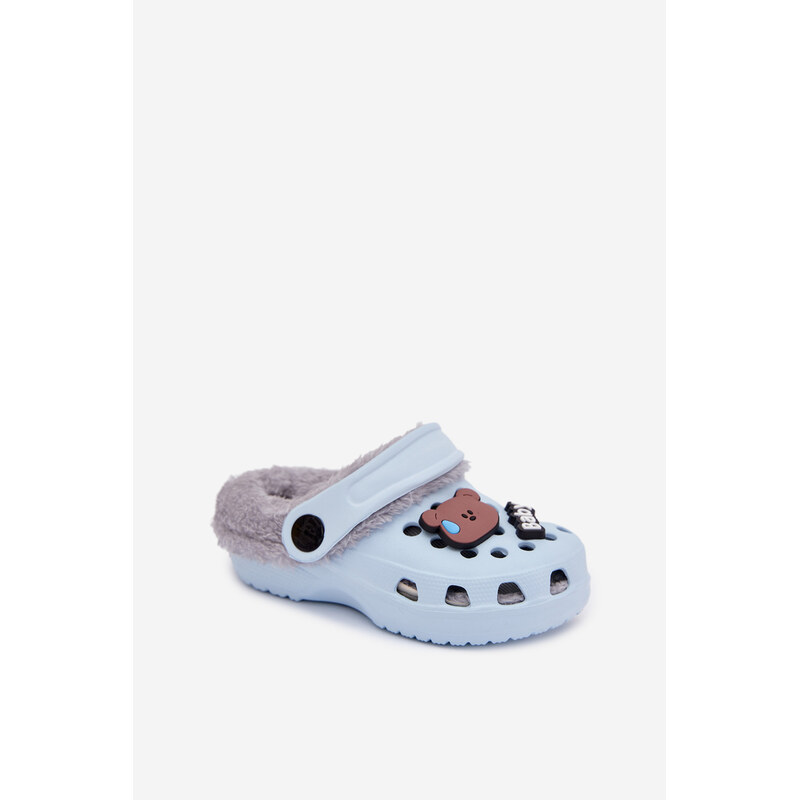 Detské šľapky Boto Foam s kožušinou 66843980