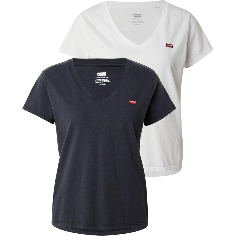 LEVIS Tričko Perfect V-Neck Tee (2-Pack) biela 66846778