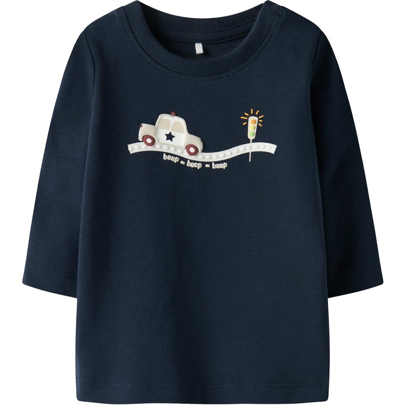 NAME IT Tričko NBMTHOMAS krémová / námornícka modrá / oranžová / 66846795