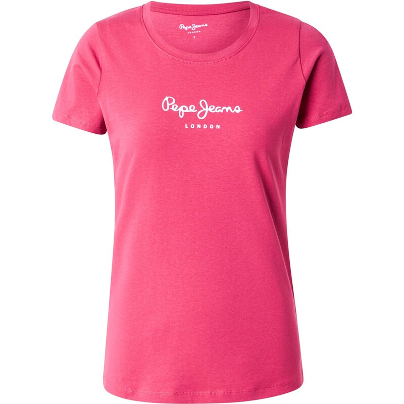 Pepe Jeans Tričko New Virginia malinová / biela 66846840