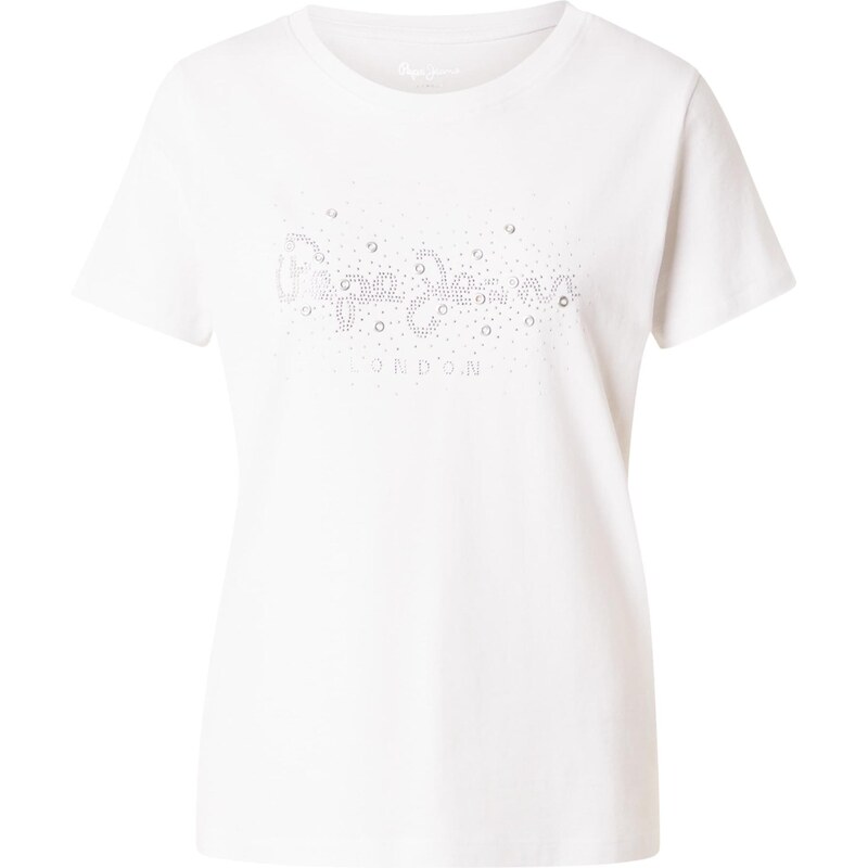 Pepe Jeans Tričko Brady šedobiela 66846841