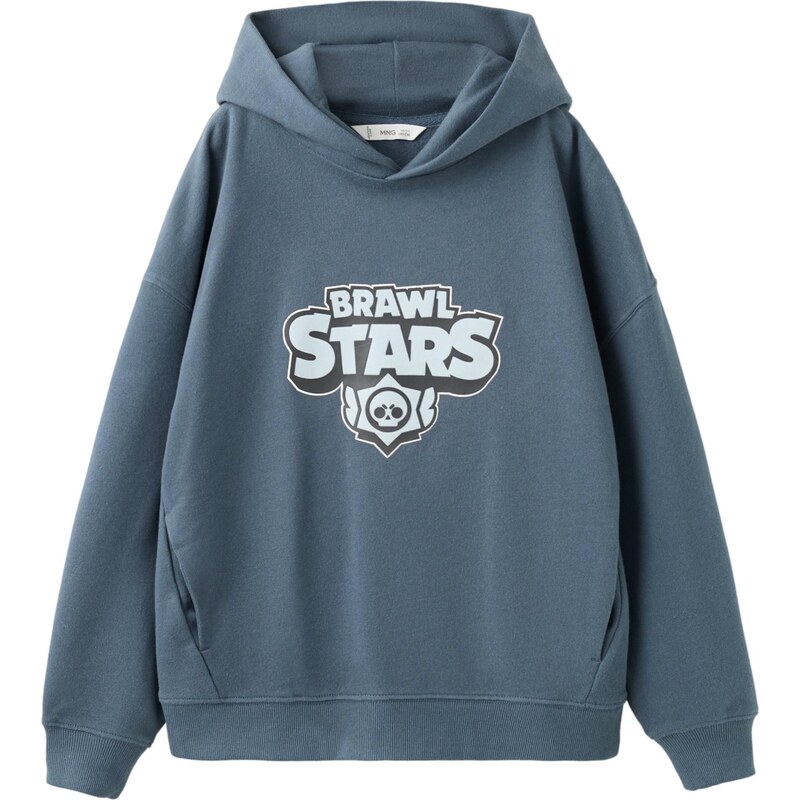 MANGO KIDS Mikina BRAWLEG pastelovo modrá / svetlozelená / čierna / 66846842