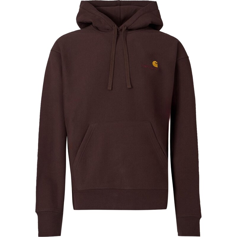 Carhartt WIP Mikina American Script čokoládová / žltá / tmavočervená 66846871