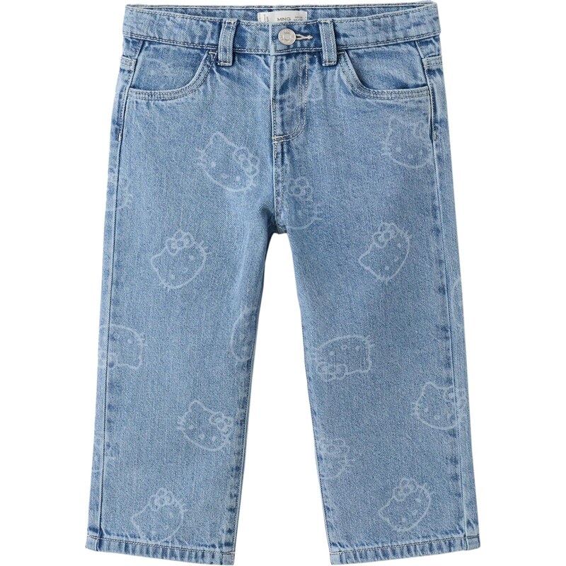 MANGO KIDS Džínsy KITTYT modrá denim / svetlomodrá 66846852