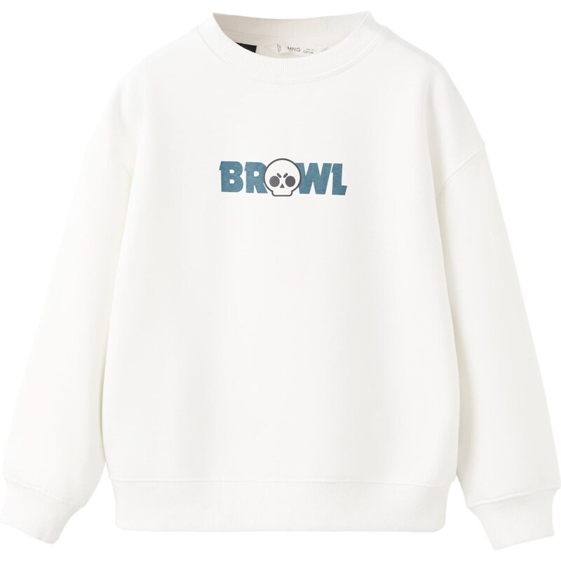 MANGO KIDS Mikina BRAWCREW zafírová / čierna / biela 66846848