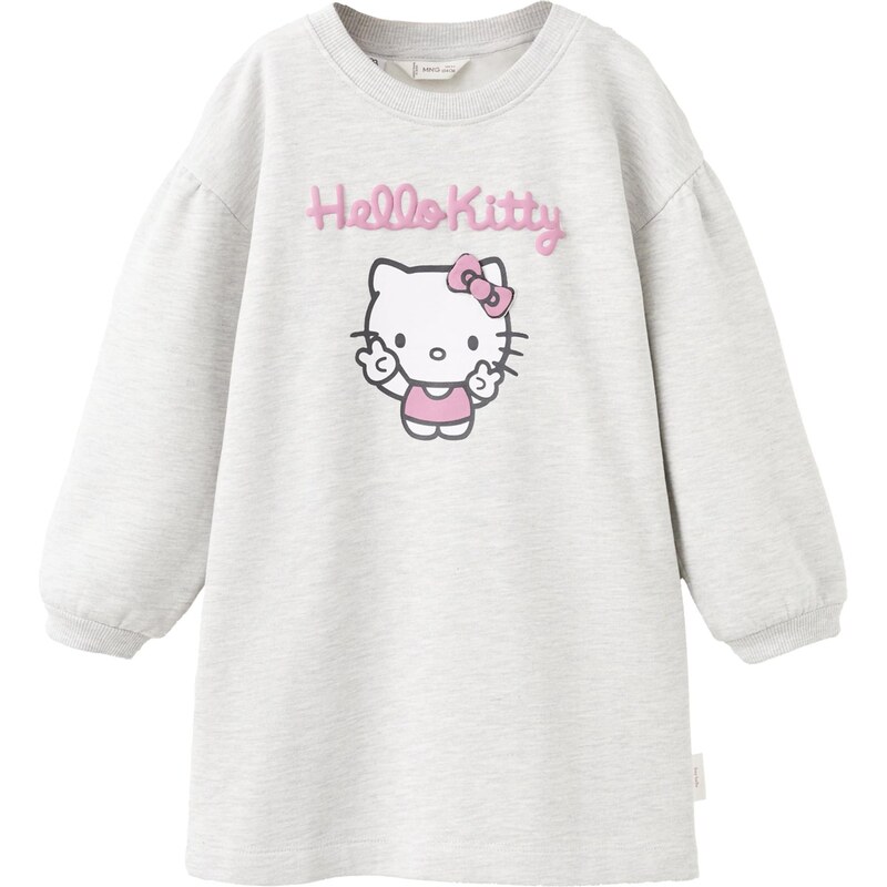 MANGO KIDS Šaty svetlosivá / ružová / čierna / biela 66846856