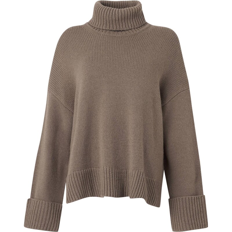 Samsøe Samsøe Sveter Sakeiku čokoládová 66846944