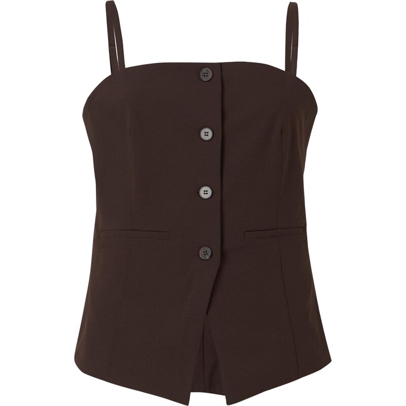 Samsøe Samsøe Top Saclo tmavohnedá 66846929