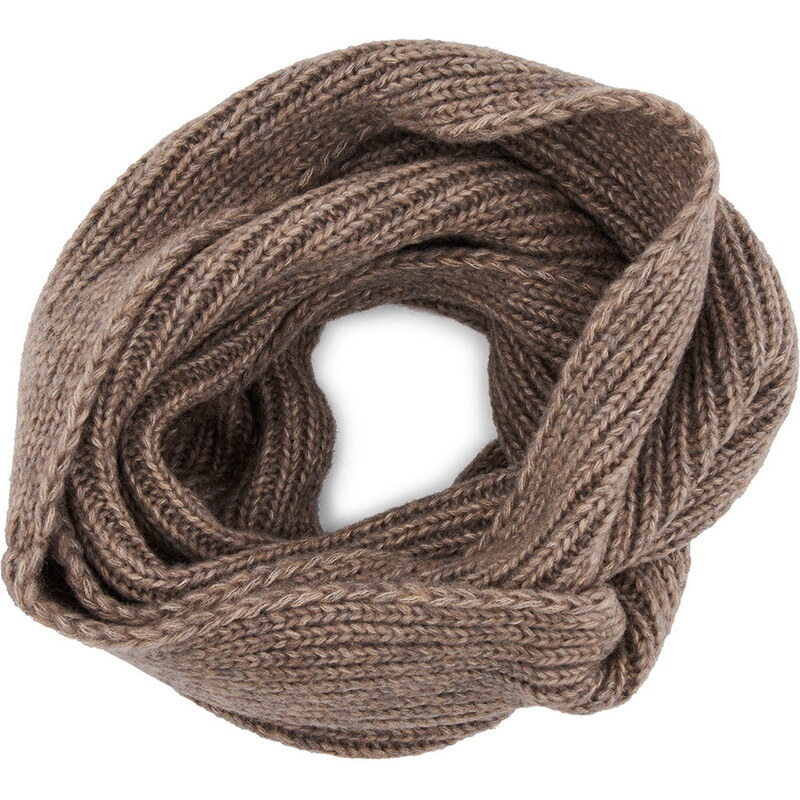 Vlnený šál Vlnka B05 hnedá veľkosti oblečenia Uni 45671813