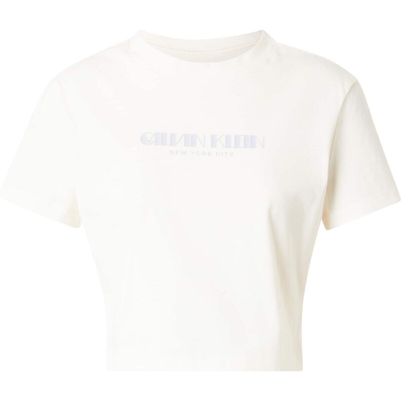Calvin Klein Jeans Tričko modrosivá / biela 66846988