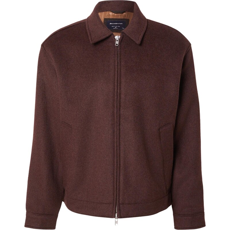 Abercrombie & Fitch Prechodná bunda čokoládová 66847078