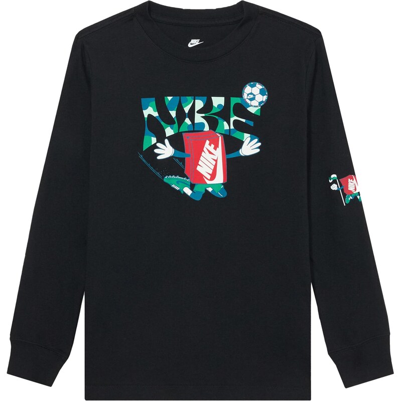 Nike Sportswear Tričko zelená / červená / čierna / biela 66847084