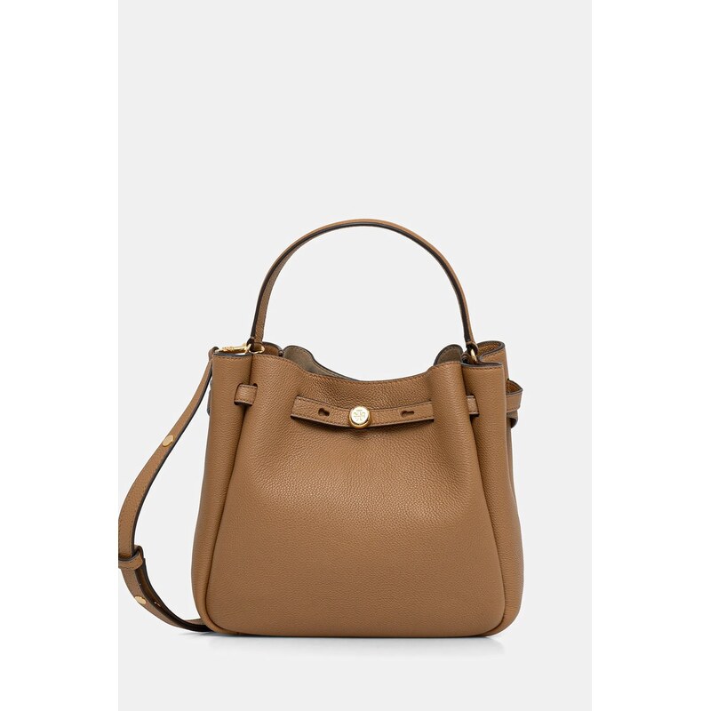 Kožená kabelka Tory Burch Romy Bucket 66849061