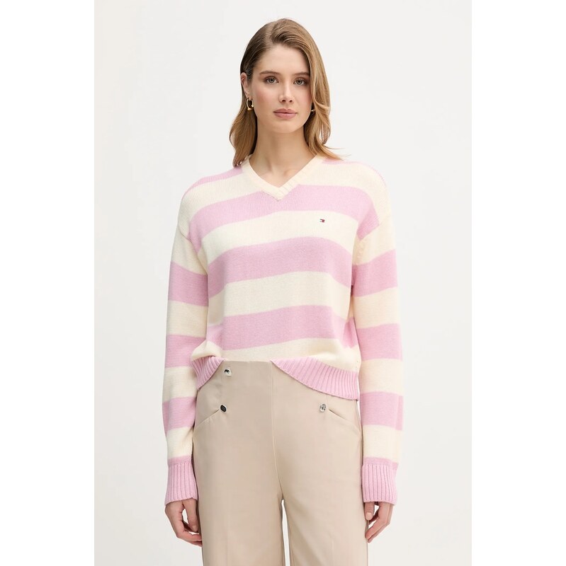 Sveter s prímesou kašmíru Tommy Hilfiger 66874969