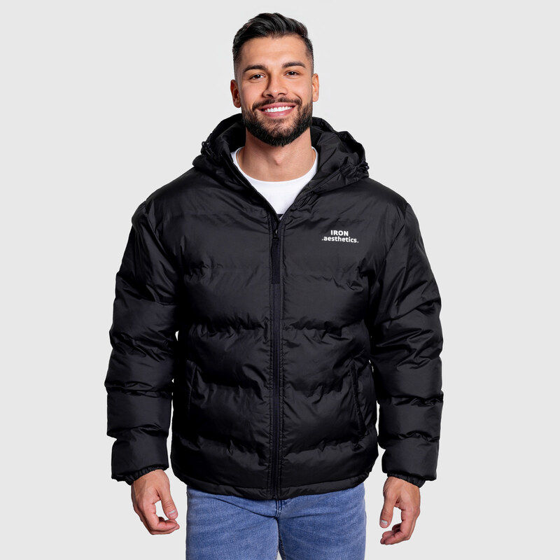 Pánska bunda Iron Aesthetics Zenit Puffer, čierna 66852670
