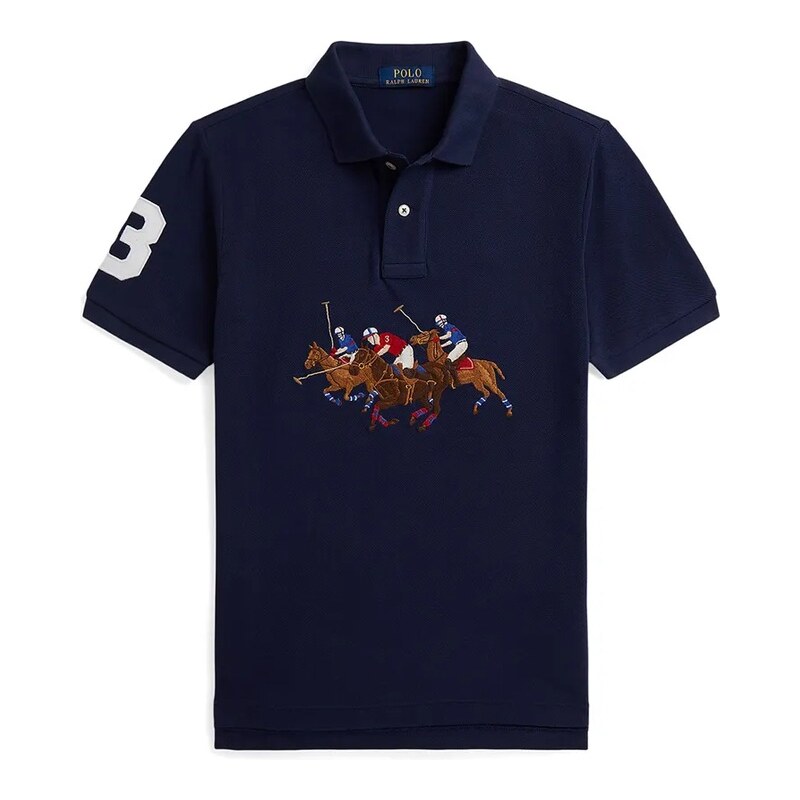 Detská bavlnená polokošeľa Polo Ralph Lauren 66852804
