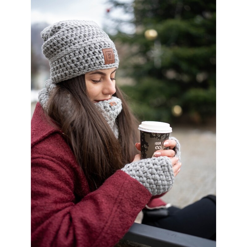 DOKE Háčkovaná čiapka Brie light 66216508