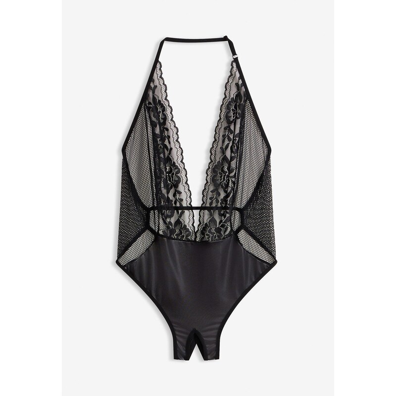 bonprix Body tangá ouvert, farba čierna 46547516