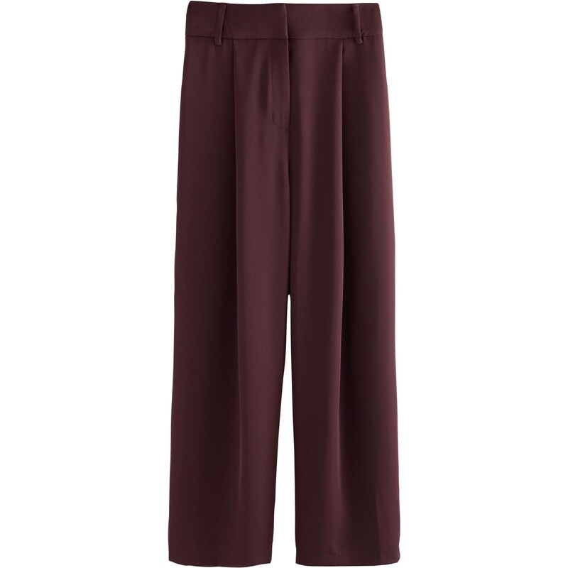 Next Plisované nohavice burgundská 66858323