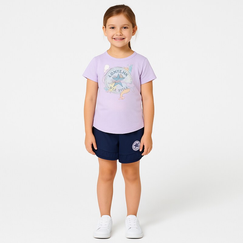 Converse CTP GFX TEE & MESH SHORT SET NAVY 43516784