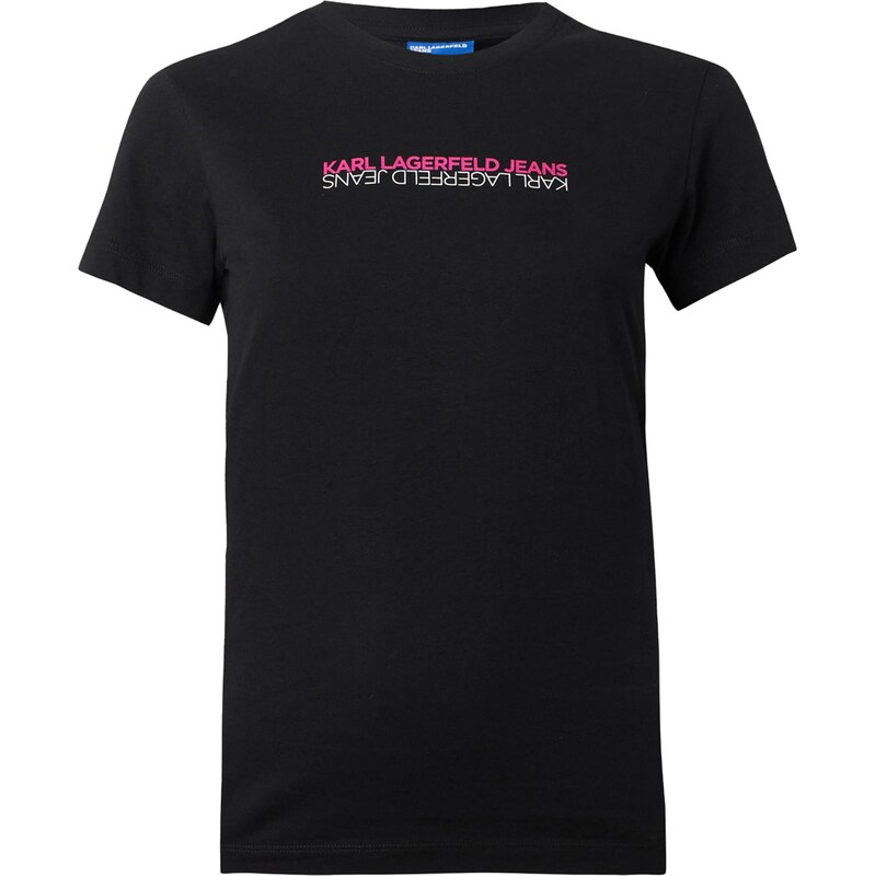 KARL LAGERFELD JEANS Tričko ružová / čierna / biela 66858484