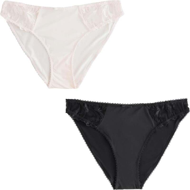 Next Nohavičky čierna / prírodná biela 66858587