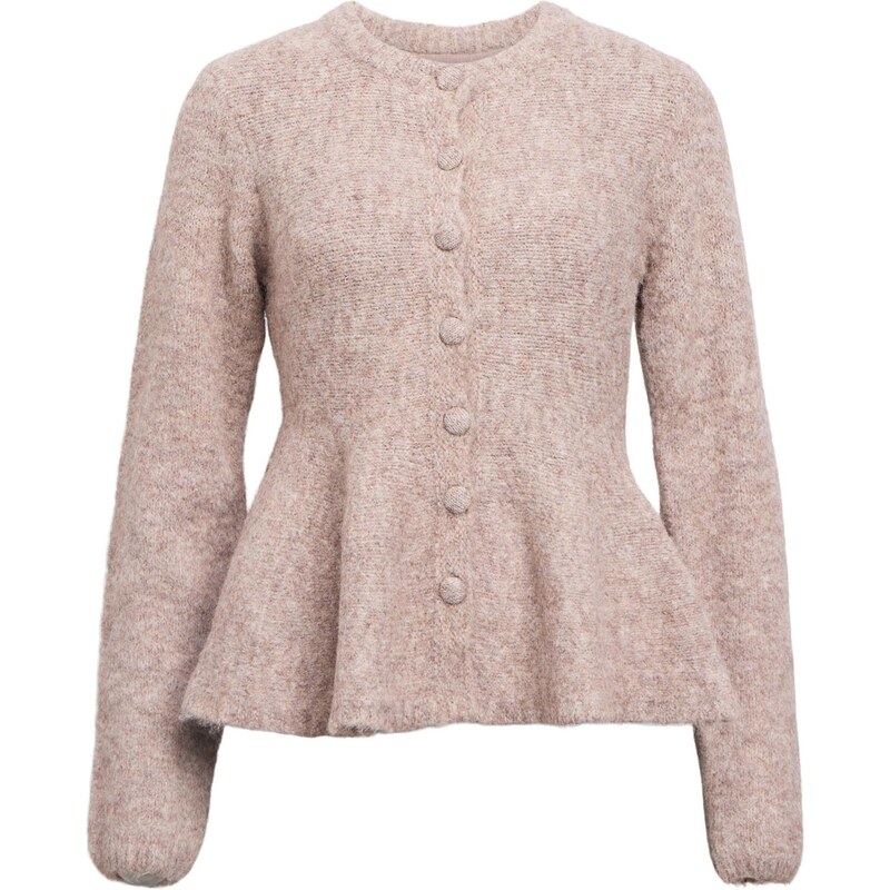 OBJECT Kardigán OBJSaggia tmavobéžová 66858651