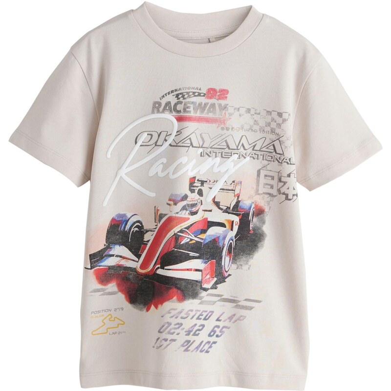 Next Tričko kamenná / červená / čierna 66858662