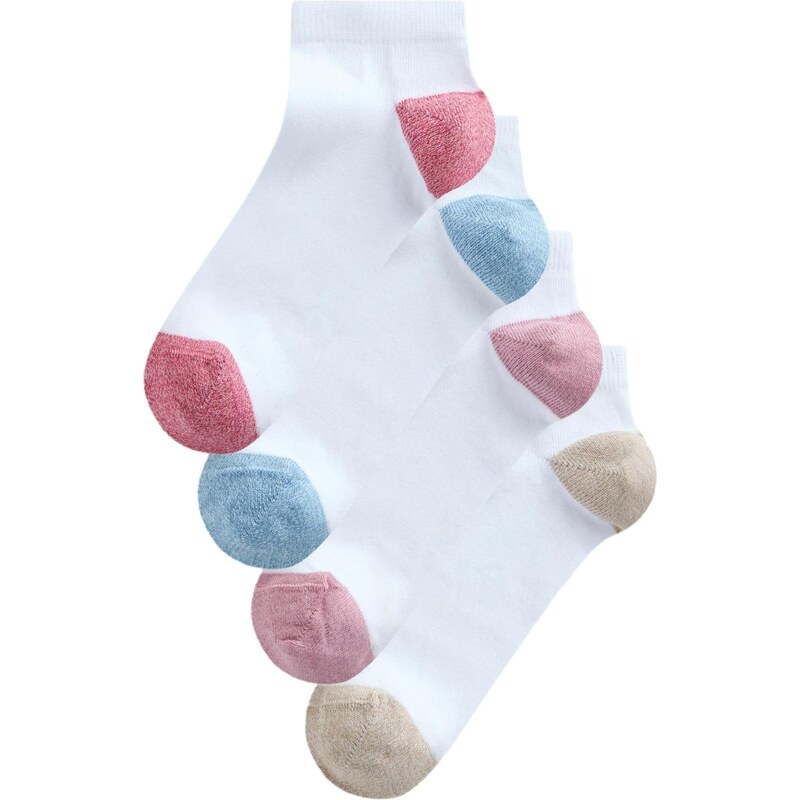 Next Ponožky béžová melírovaná / modrá melírovaná / s ružovými fľakmi 66858667