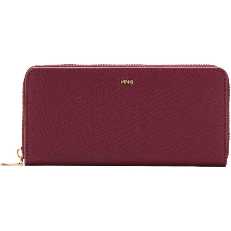 MANGO Peňaženka MARTES bordová 66858410