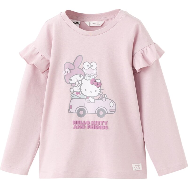 MANGO KIDS Tričko HKCAR fialová / ružová / ružová / biela 66858760