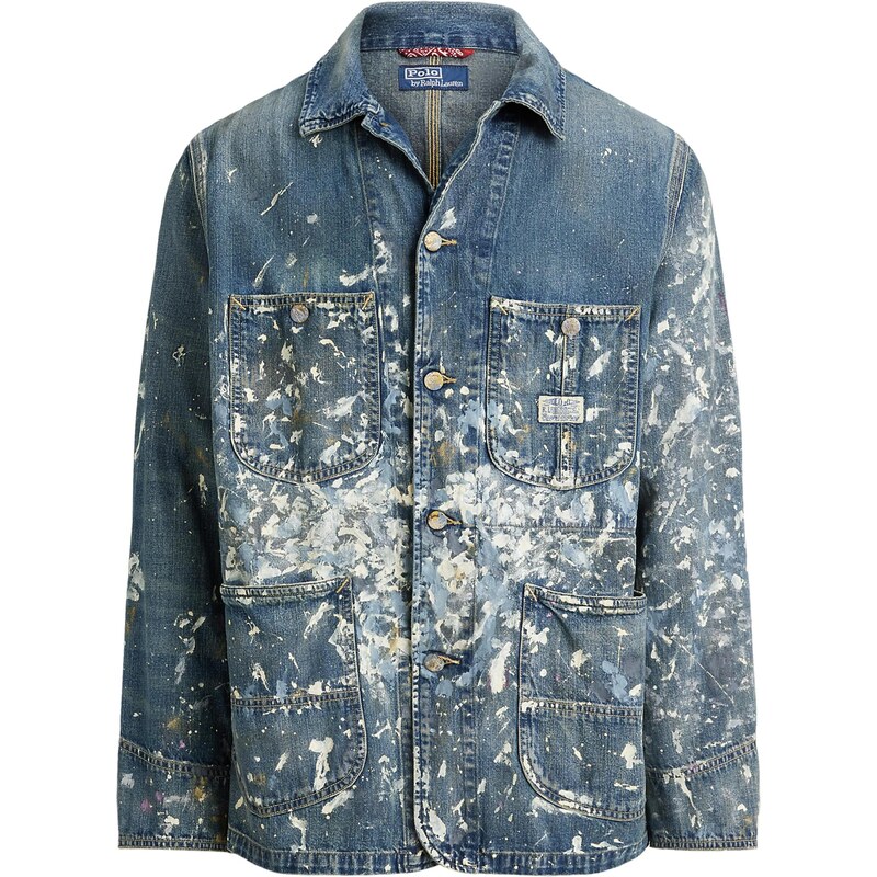 Polo Ralph Lauren Prechodná bunda modrosivá / modrá denim / biela 66858809