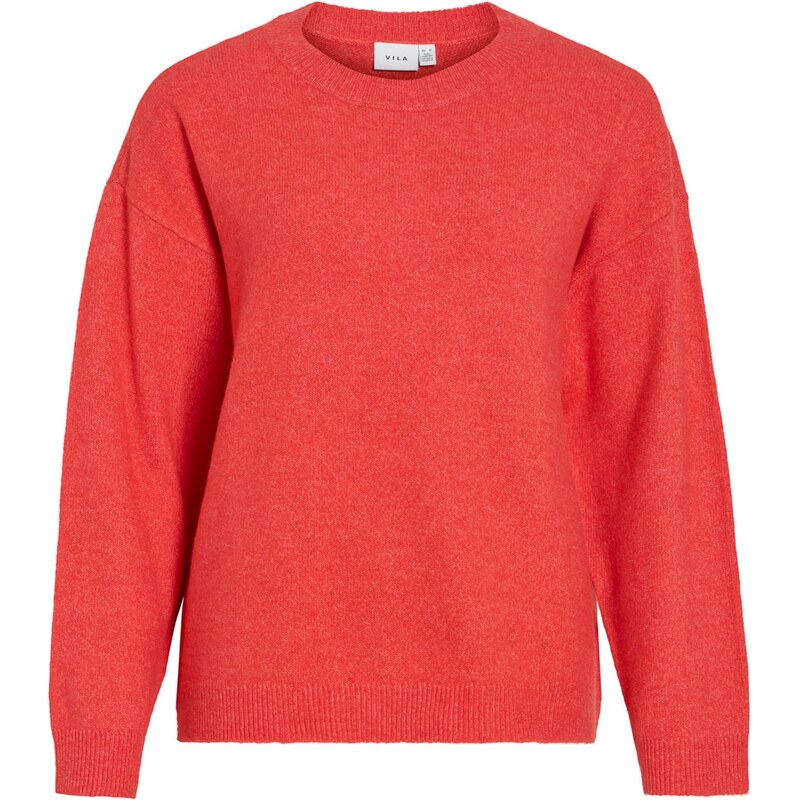 VILA Sveter VILiga červená melírovaná 66858876