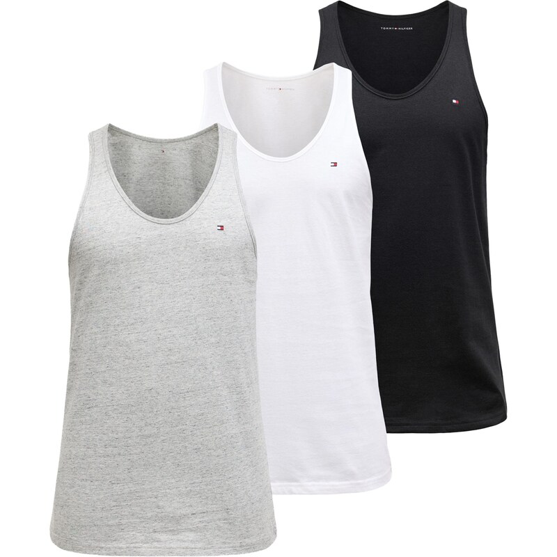 Tommy Hilfiger Underwear Tielko sivá melírovaná / čierna / biela 66858879