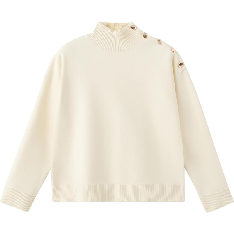 MANGO Sveter Pablo krémová 66858898