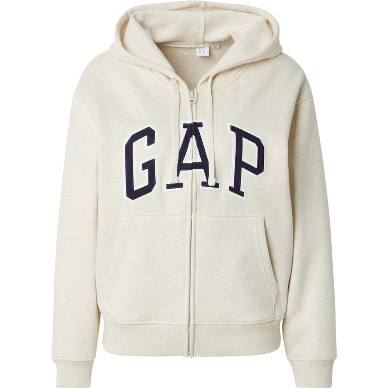 Gap Petite Tepláková bunda HERITAGE béžová / námornícka modrá / biela 66858947