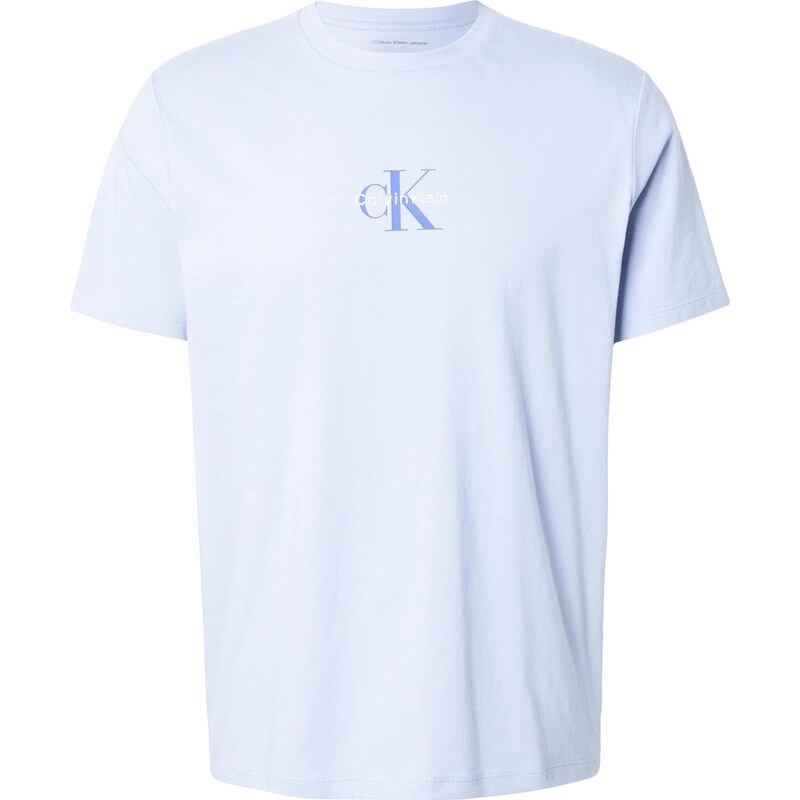 Calvin Klein Jeans Krojové nohavice modrá / pastelovo fialová / biela 66858971