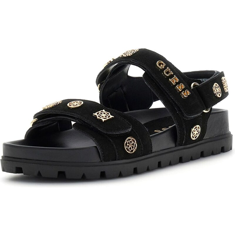 GUESS Remienkové sandále FLORIZI zlatá / čierna 66858920