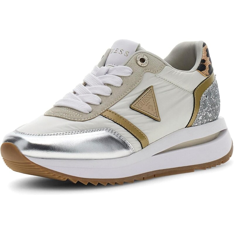 GUESS Nízke tenisky EAGAR2 farba ťavej srsti / tmelová / strieborná / 66858922