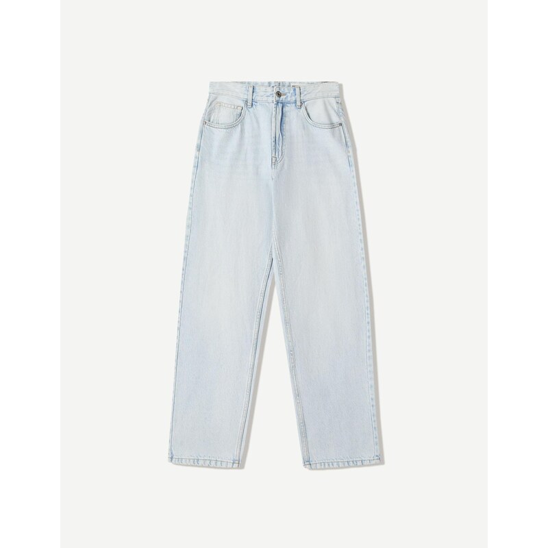 Bershka Džínsy svetlomodrá 66858931