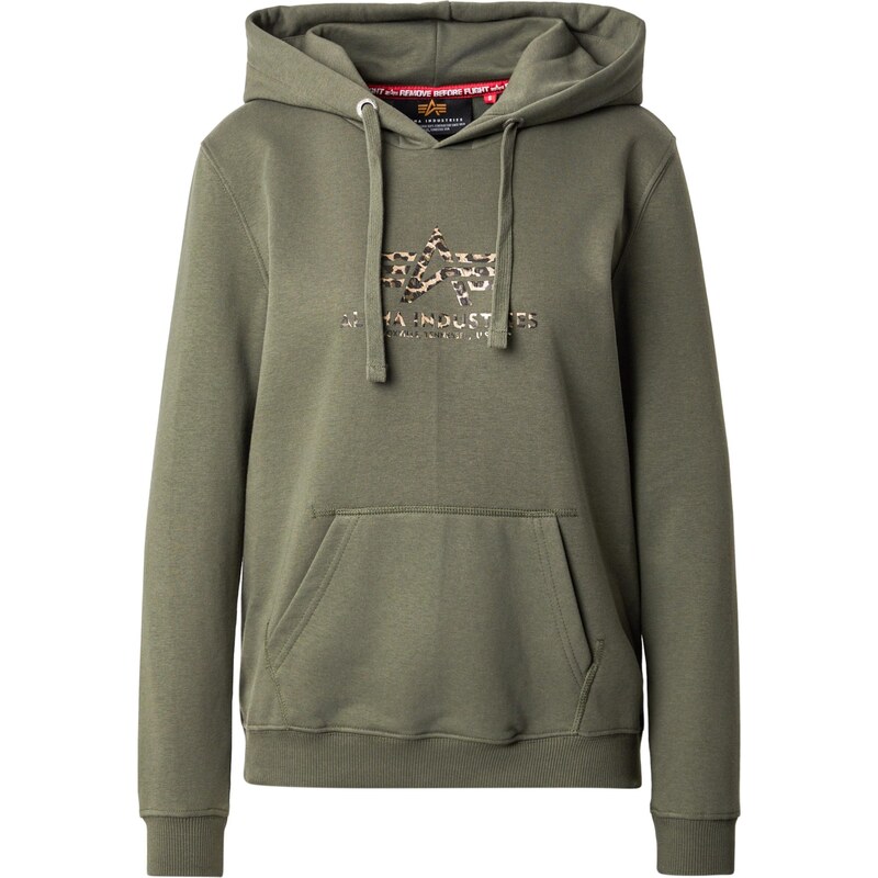 ALPHA INDUSTRIES Mikina hnedá / svetlohnedá / olivová / čierna 66859039