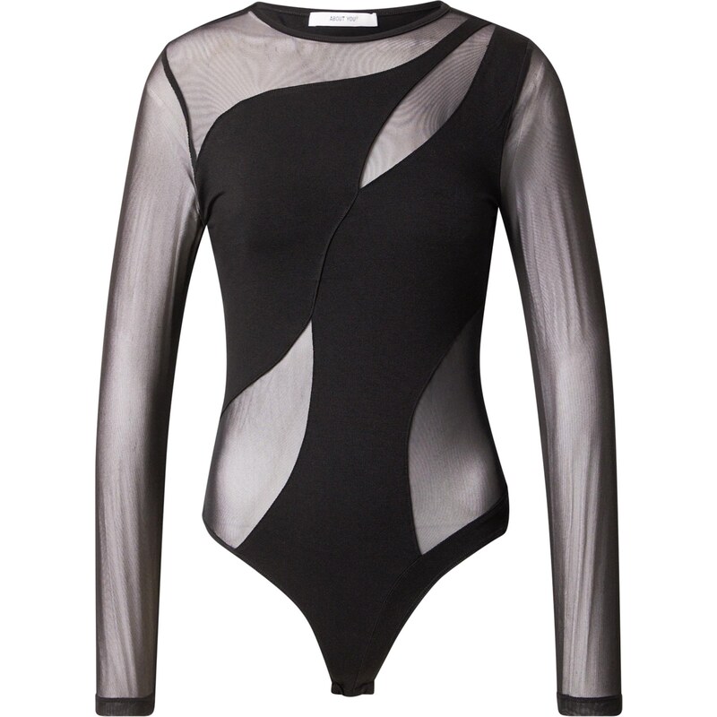 ABOUT YOU Košeľové body Gemma čierna 66859054