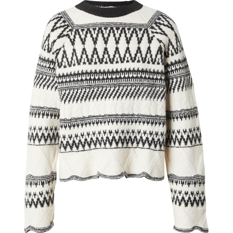 ABOUT YOU Sveter Hanna béžová / čierna 66859060